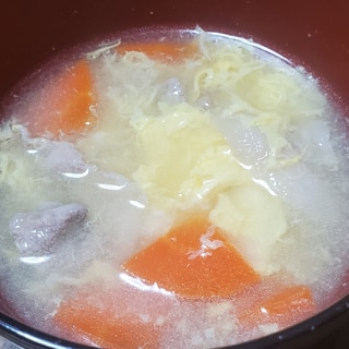 豚肉入り卵スープ